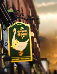 the crown and goose