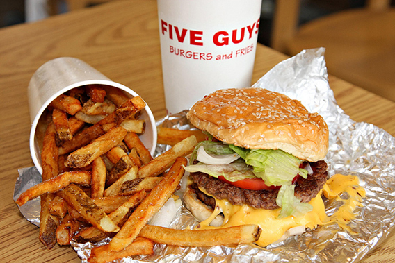 five guys burgers and fries restaurant